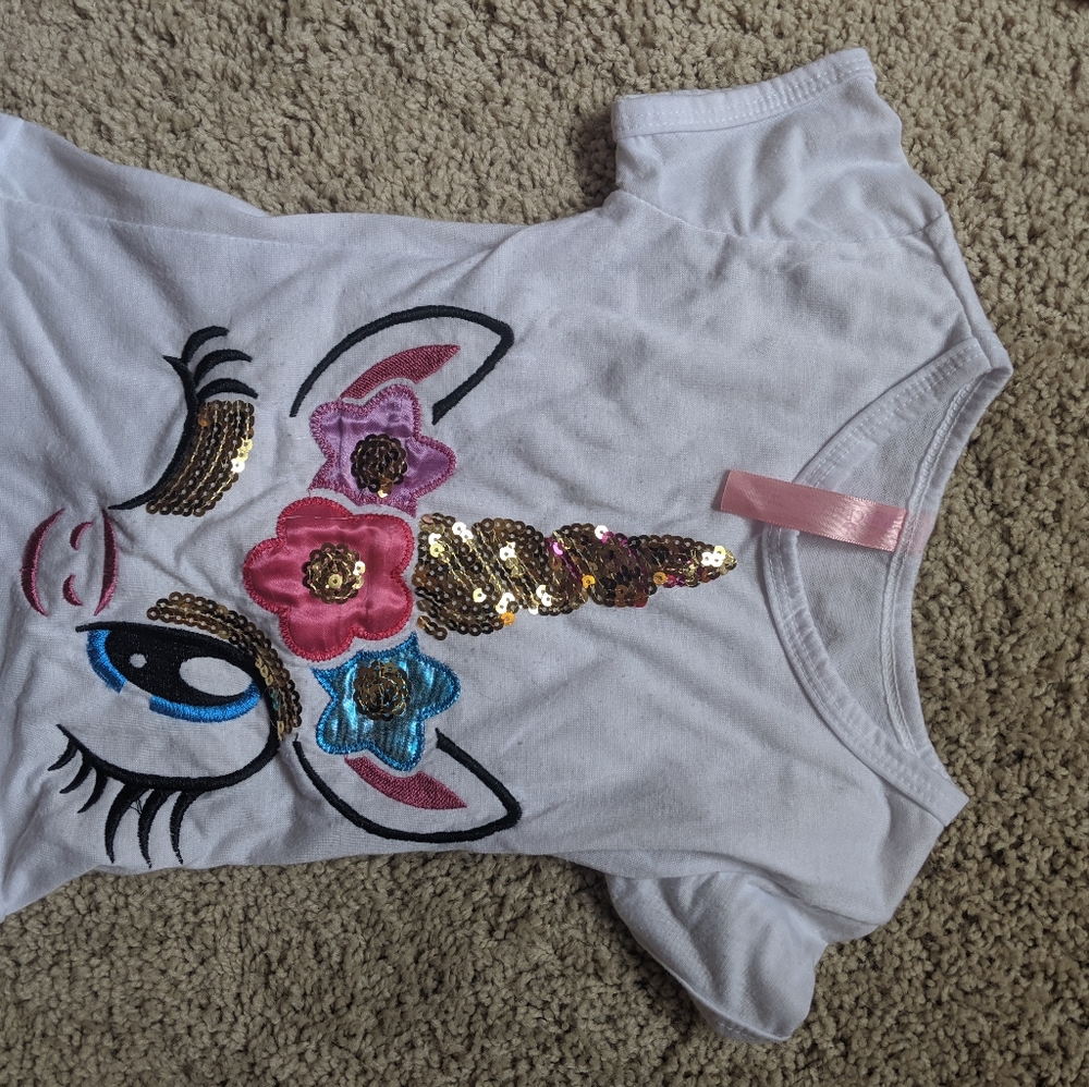 Unicorn glitter t-shirt